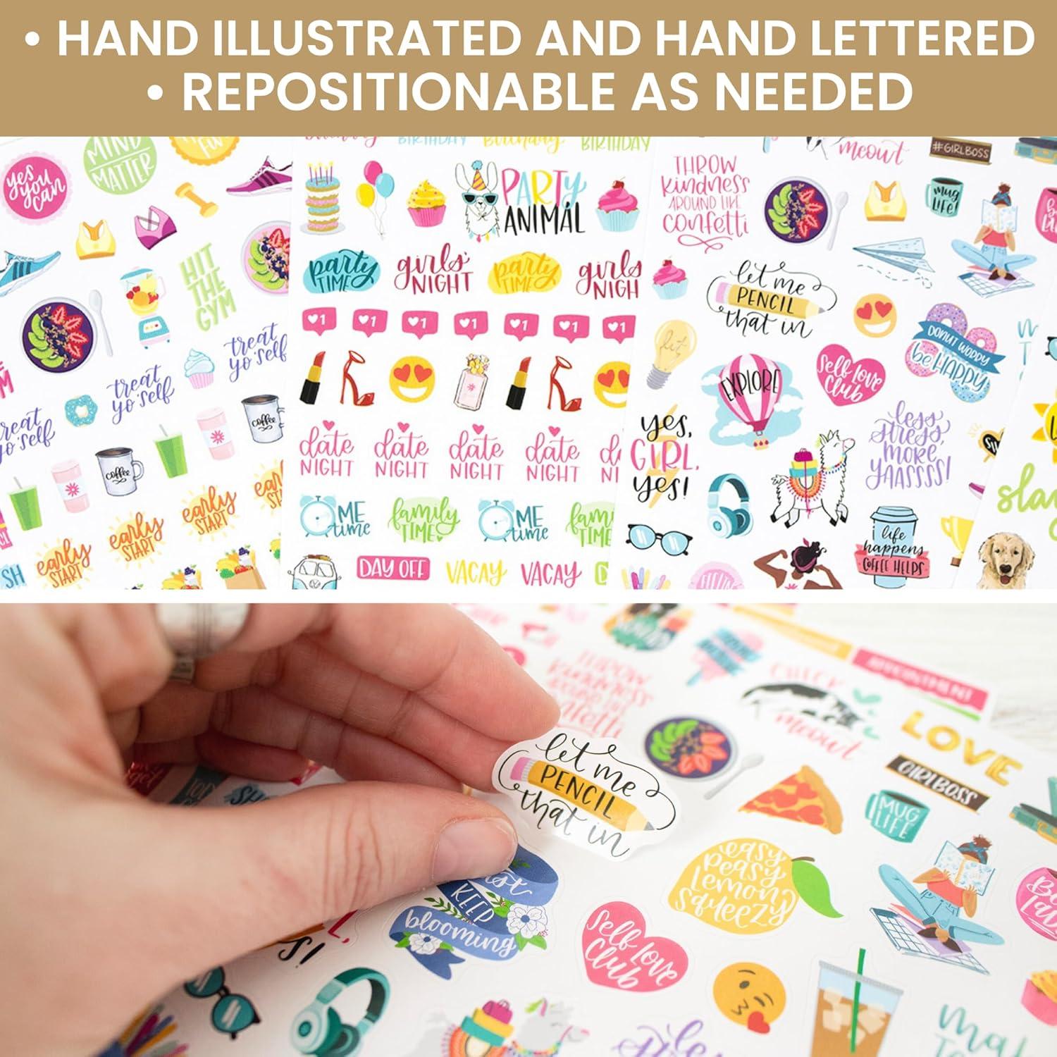 image:imageBloom Daily Planners Productivity Stickers Variety Sticker Pack Six Sticker Sheets Per PackProductivity Sticker Pack
