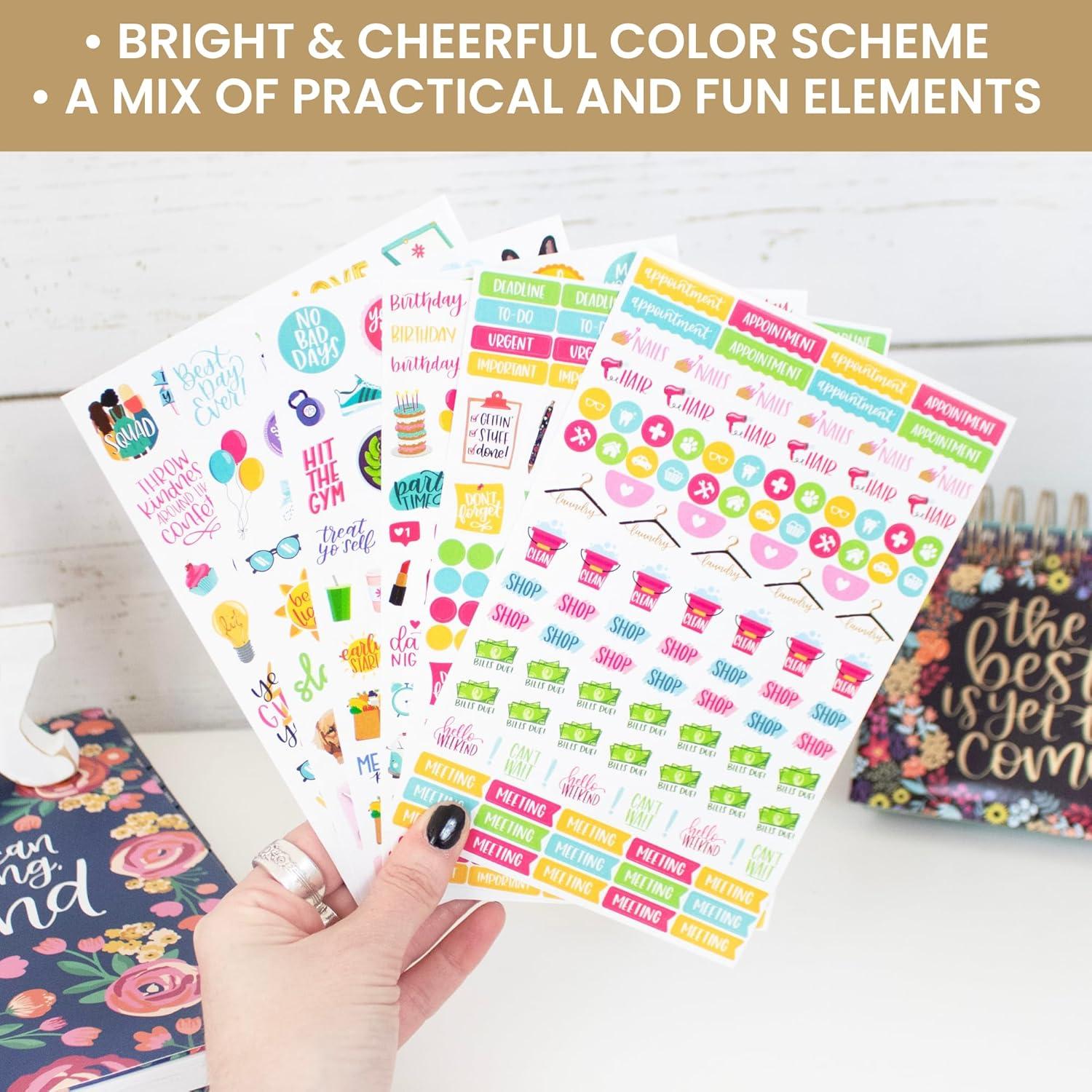image:imageBloom Daily Planners Productivity Stickers Variety Sticker Pack Six Sticker Sheets Per PackProductivity Sticker Pack