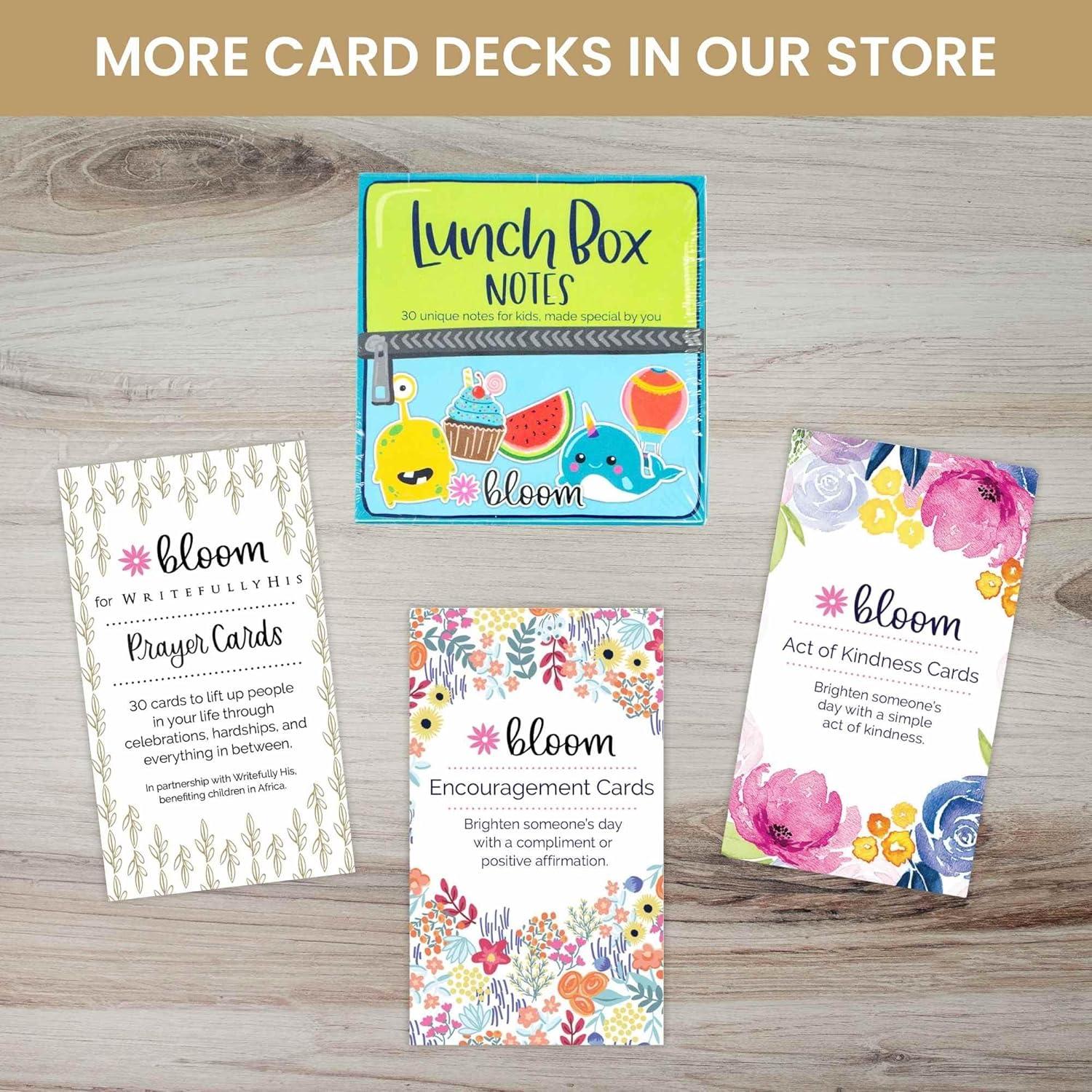 image:imagebloom daily planners Act of Kindness Deck Set of 30 Mini Encouragement Cards with Positive Quotes Small 2 x 35 Cards Assorted DesignsEncouragement Cards