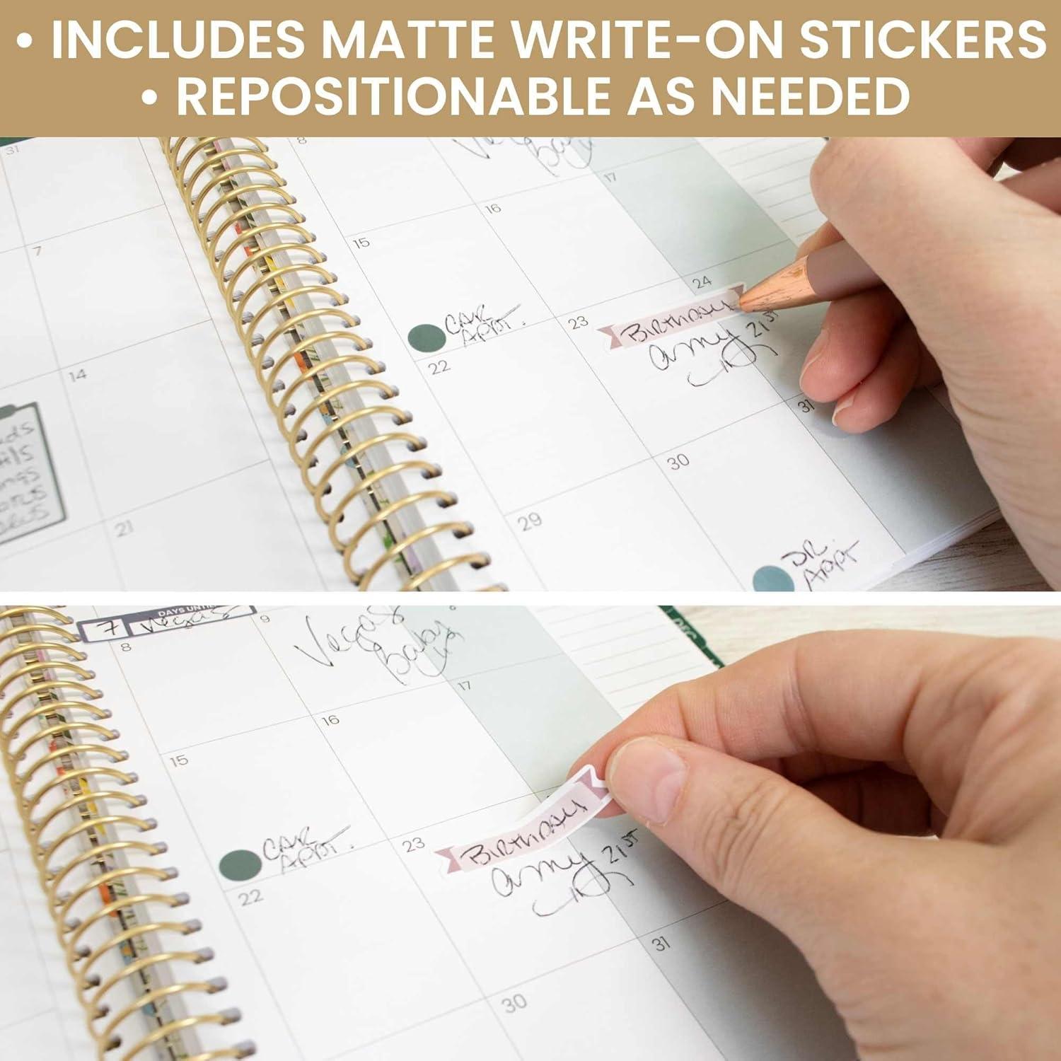 image:imagebloom daily planners Color Coding Planner Stickers Muted Neutrals 14 Minimalist Dot Labels Six Sheets 1000 Stickers Per Pack Sweater WeatherJewel Tones