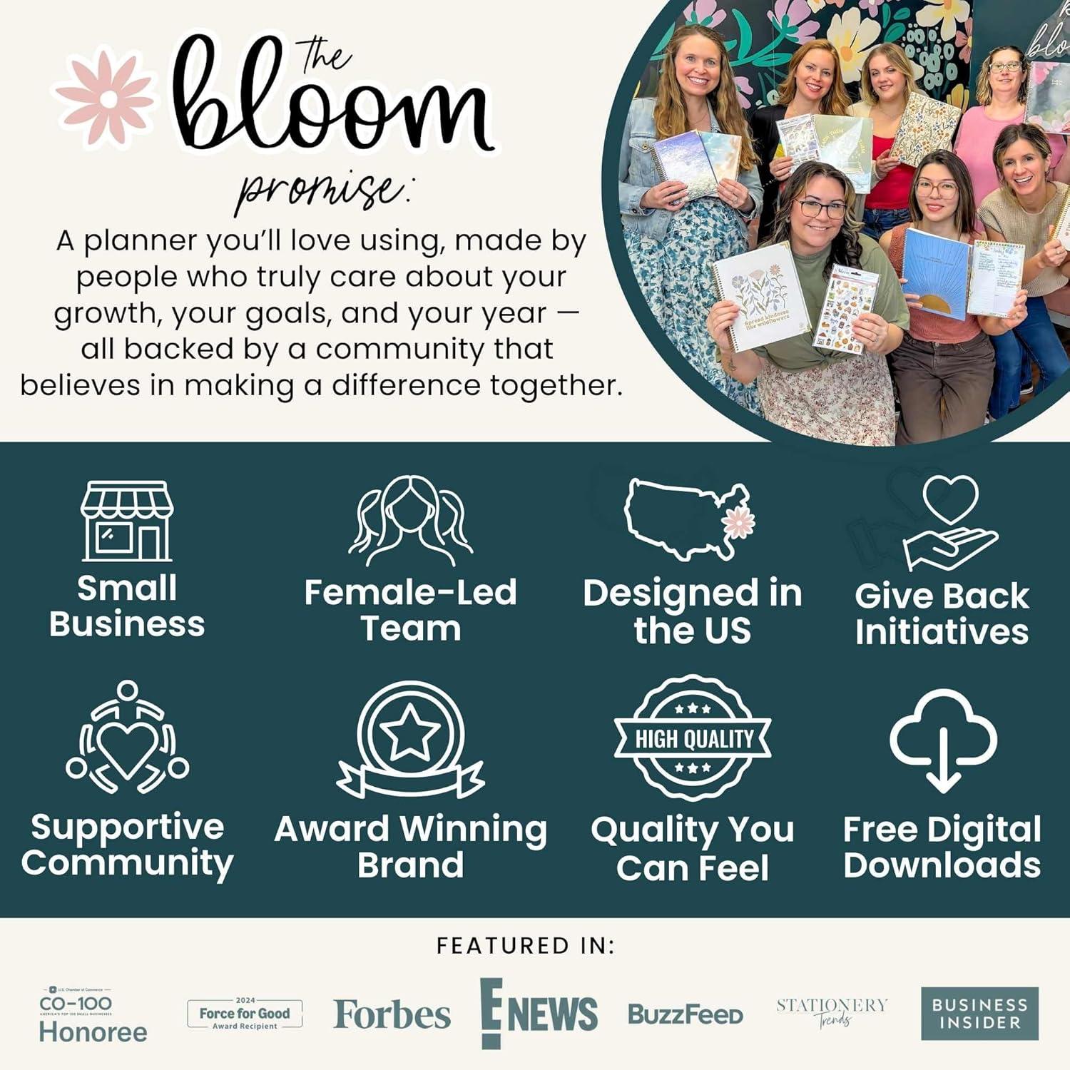 image:imagebloom daily planners Desk Calendar 20262027 Academic Year Large Wall Calendar July 2026 July 2027 21 x 16 Desktop amp Hanging Monthly Planner with Stickers for Home or Office SeasonalSeasonal Florals