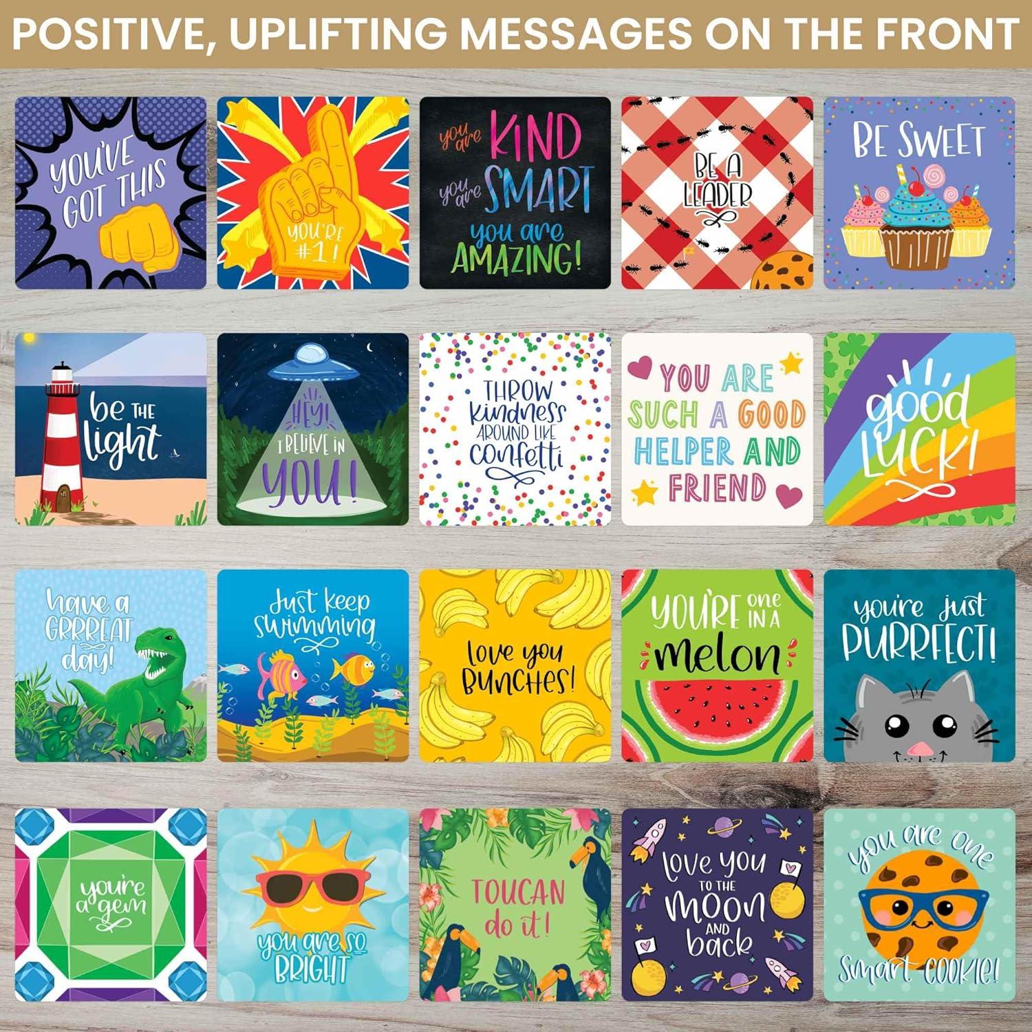image:imagebloom daily planners Lunch Box Notes for Kids Cute Back to School Lunch Accessories Set of 30 Inspirational Cards for Girls Boys amp Teens 3 x 3 Lunchbox Love Notes Assorted DesignsLunch Box Notes