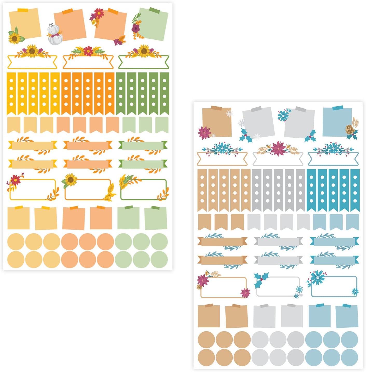image:imagebloom daily planners New EngagementWedding Planning Stickers Variety Pack 6 Sheets 390 HandDawn Illustrations and Phrases Per PackDecorative Floral Pack