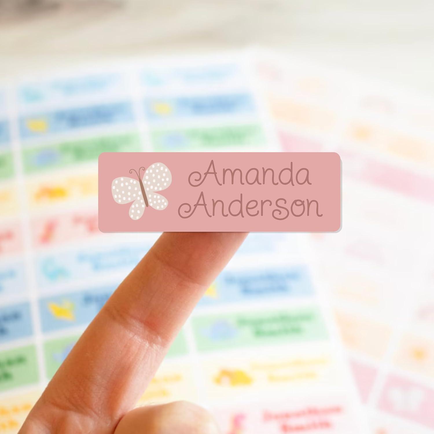image:imagebloom daily planners Personalized Name Labels for Daycare and School 1 Sheet 30 Stickers  Custom Name Stickers for Clothing Tags Water Bottles amp School Supplies Matte Finish  BohoBoho