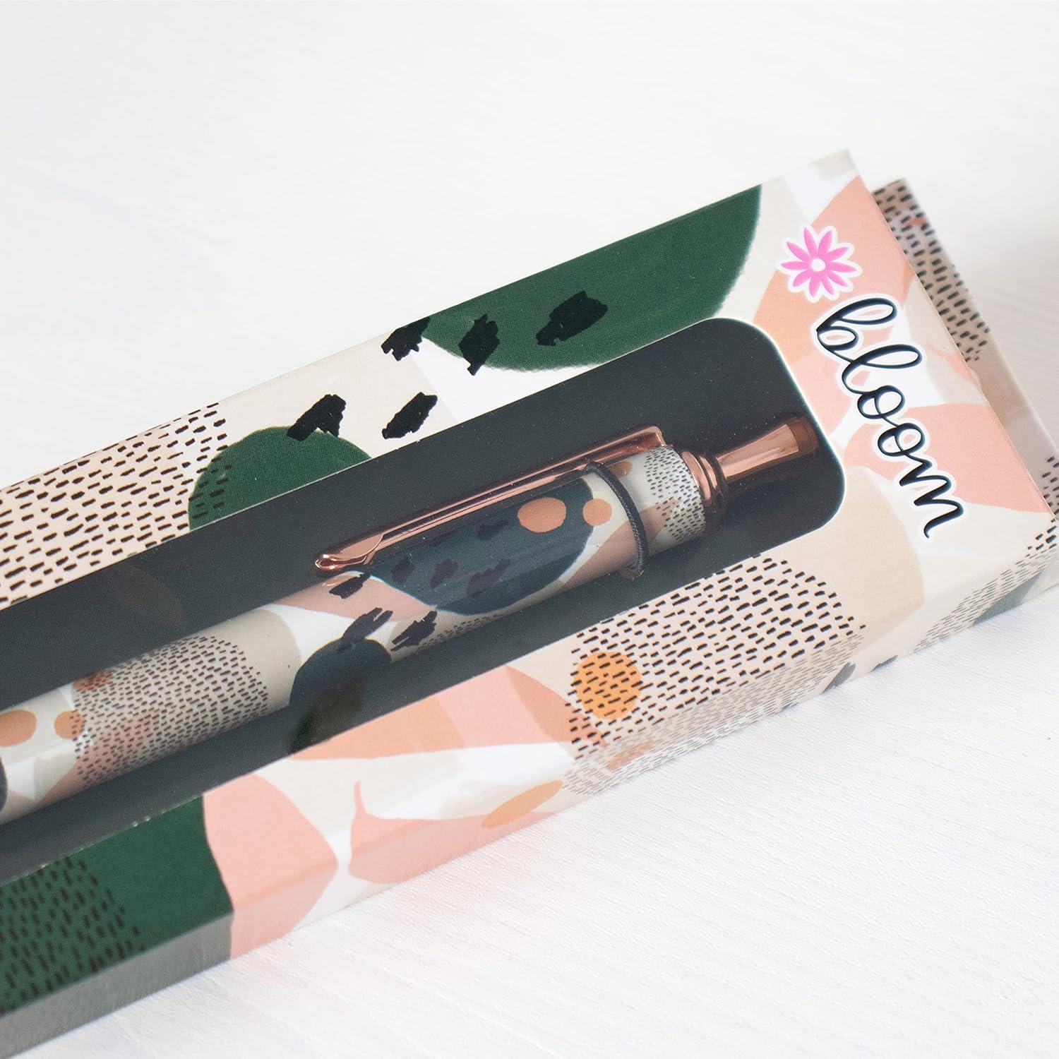 image:imagebloom daily planners Planner Pen Black Ink Click Tip Ballpoint Pen Modern AbstractGreen Modern Abstract