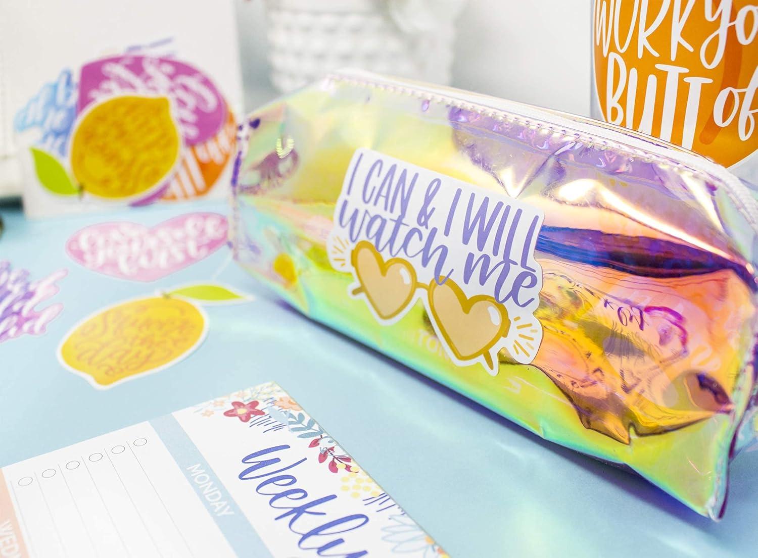 image:imagebloom daily planners Vinyl Sticker Set 5 Colorful HandDrawn Decals for Laptops Water Bottles amp More 35 Motivation Pack