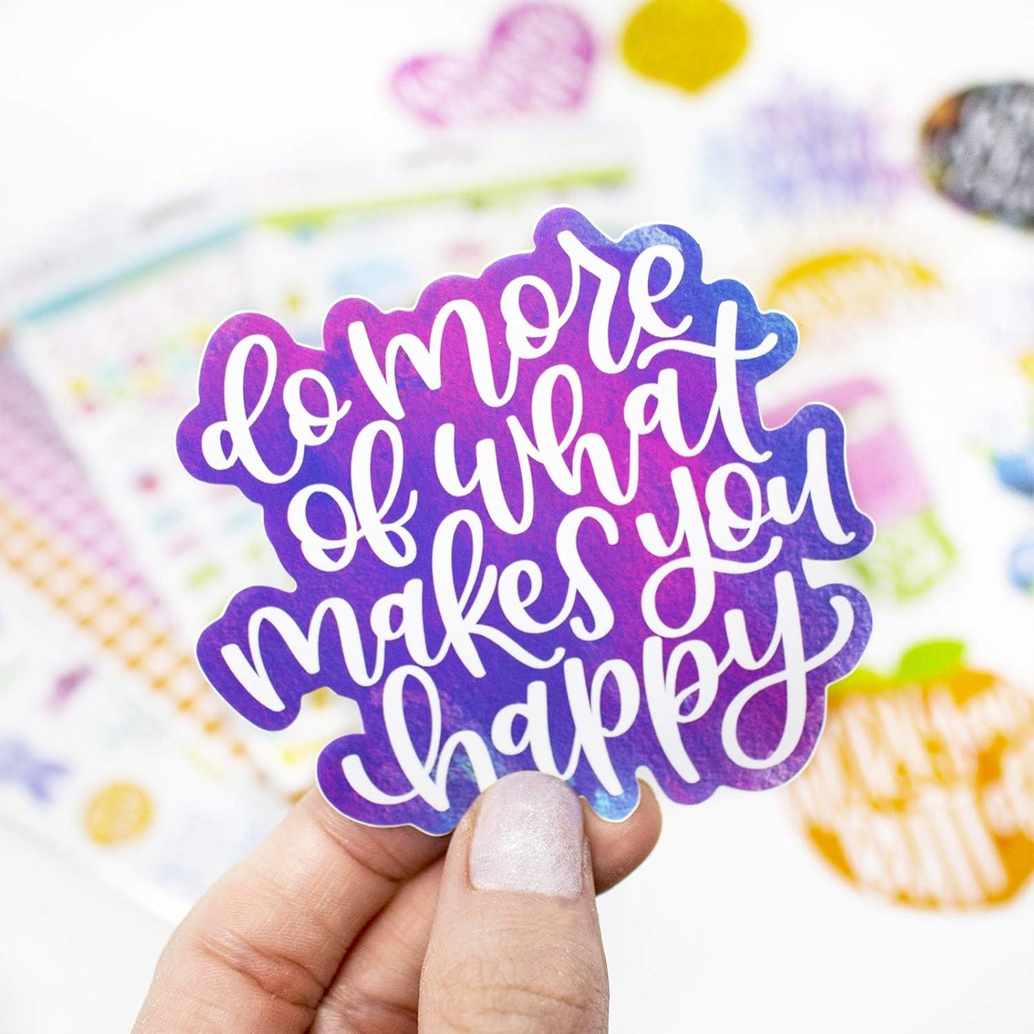 image:imagebloom daily planners Vinyl Sticker Set 5 Colorful HandDrawn Decals for Laptops Water Bottles amp More 35 Positivity Pack
