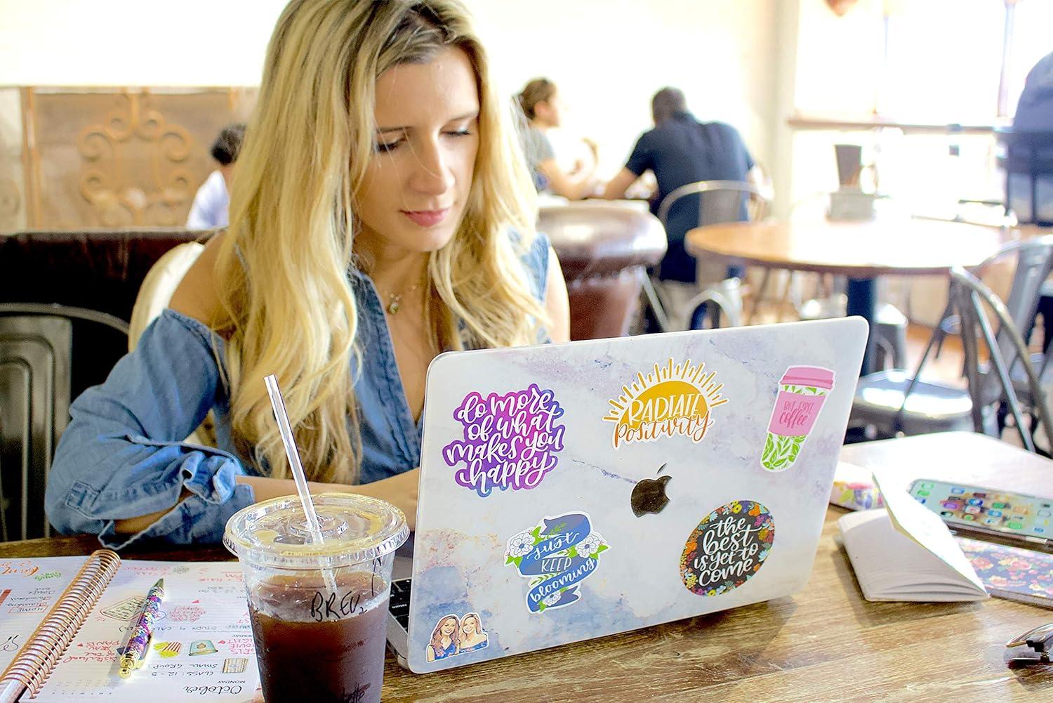 image:imagebloom daily planners Vinyl Sticker Set 5 Colorful HandDrawn Decals for Laptops Water Bottles amp More 35 Positivity Pack