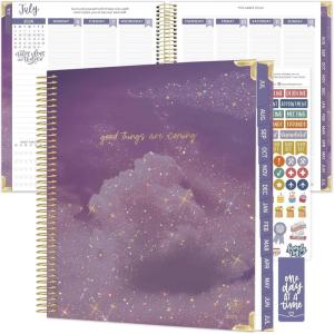 image:imagebloom daily planners 20262027 Hardcover Academic Year Goal amp Vision Planner July 2026  July 2027  13 Months Agenda  Monthly amp Weekly Calendar Organizer  75 x 9  Garden Party BeigeGood Things Are Coming