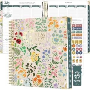image:imagebloom daily planners 20262027 Hardcover Academic Year Goal amp Vision Planner July 2026  July 2027  13 Months Agenda  Monthly amp Weekly Calendar Organizer  75 x 9  Garden Party BeigeGarden Party