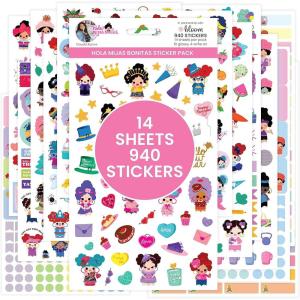 image:imagebloom daily planners Dog Lover Planner Stickers for Pet Care Tracking Calendar Planning Journaling Scrapbooking 8 Sheets 511 Stickers per Pack  Vet Visits Walks Grooming amp Cute Puppy QuotesHola Mijas Bonitas Pack