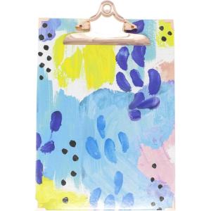 image:imagebloom daily planners Letter Size Clipboard  Standard A4 9 Wide x 125 Tall Cute Decorative Clip Board for Students Nurses Teachers Women  AbstractAbstract