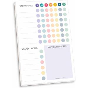 image:imagebloom daily planners Magnetic Chore Chart Planning Pad  Daily amp Weekly Habit To Do Tracker for Adults Teens Kids  Family Organizer and Responsibility Reward System  60 Sheets  6 x 9 BrightBright