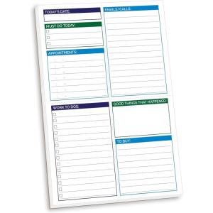 image:imagebloom daily planners Pocket Pad  To Do List Notepad for Work Undated TearOff Organizer for Goals Tasks Notes  Double Sided Daily Planning Pad 80 Sheets  6 x 9