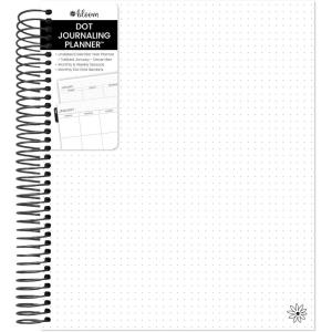 image:imagebloom daily planners Undated Dot Journaling Calendar Planner  Essential WeeklyMonthly Grid Style Agenda Book 7 x 9  V2