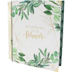 image:imagebloom daily planners Wedding Planner amp OrganizerHardcover Keepsake Journal with Essential Planning Tools  Checklists Vision Boards Tips amp More  9x11 Gold ScallopsPlanning Our Forever